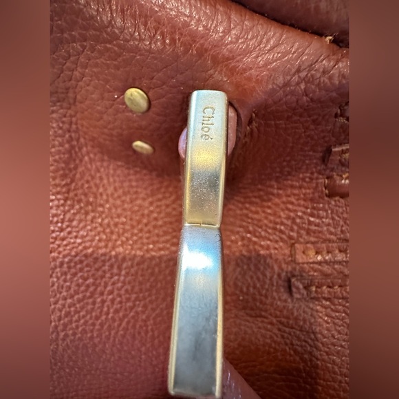 Chloe Marcie Brown Leather Shoulder Bag - Picture 12 of 16